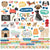 Fur Baby DOG - Simple Stories - 12"X12" Cardstock Sticker Sheet - Combo