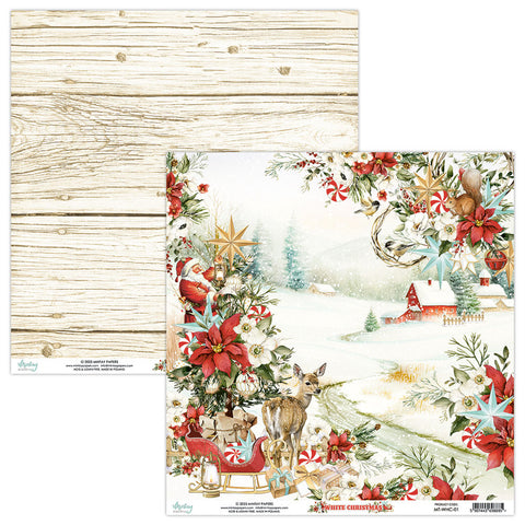 White Christmas - Mintay Papers - 12X12 Patterned Paper - Paper 1