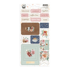 Coffee Break - P13 - Chipboard Stickers 4.1"X8.7" - #01 (1398)