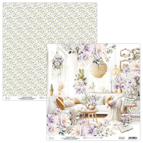 Home Sweet Home - Mintay Papers - 12"x12" Patterned Paper - Paper 01
