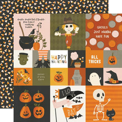 FaBOOlous - Simple Stories - Double-Sided Cardstock 12"X12" - 2"x2"/4"x4" Elements