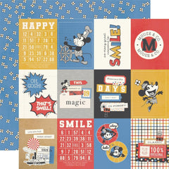 Say Cheese Classic Mouse - Simple Stories - Double-Sided Cardstock 12"X12" - 3"x4" Elements