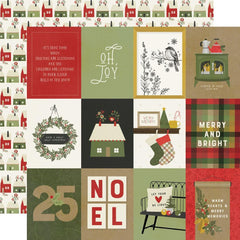 The Holiday Life - Simple Stories - Double-Sided Cardstock 12"X12" - 3"x4" Elements