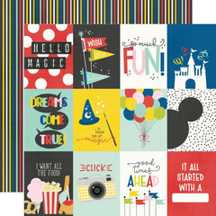 Say Cheese Magic - Simple Stories - Double-Sided Cardstock 12"X12" - 3"x4" Elements