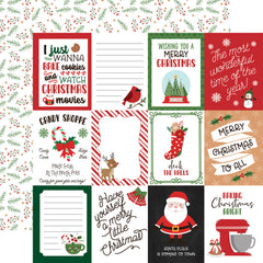 Have A Holly Jolly Christmas - Echo Park - Double-Sided Cardstock 12"X12" - 3"x4" Journaling Cards