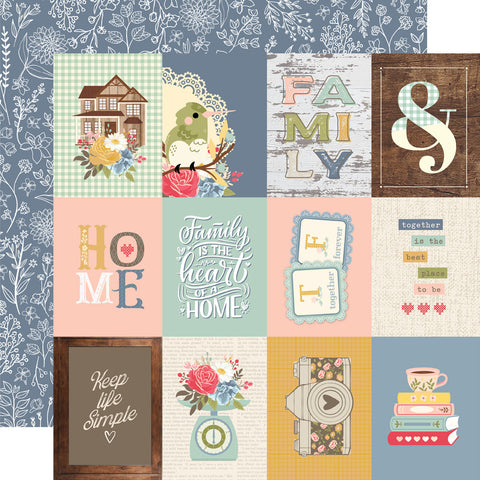 Front Porch - Simple Stories - Double-Sided Carstock 12"X12" - 3"x4" Elements