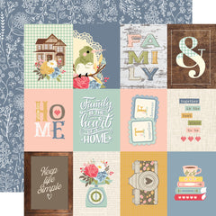 Front Porch - Simple Stories - Double-Sided Carstock 12"X12" - 3"x4" Elements