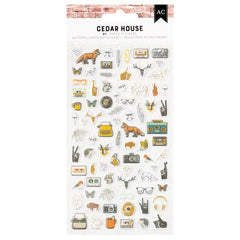 Cedar House - American Crafts - Puffy Stickers 81/Pkg (3674)