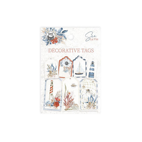 Sea La Vie - P13 - Double-Sided Cardstock Tags 7/Pkg (5569)