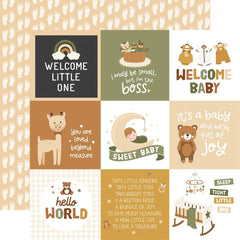 Special Delivery Baby- Echo Park - Double-Sided Cardstock 12"X12" - 4"x4" Journaling Cards
