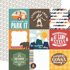 Into The Wild - Echo Park - Double-Sided Cardstock 12"X12" - 4"x4" Journaling Cards