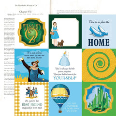 Wizard Of Oz - Carta Bella - Double-Sided Cardstock 12"X12" - 4"x4" Journaling Cards