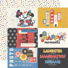 Say Cheese Classic Mouse - Simple Stories - Double-Sided Cardstock 12"X12" - 4"x6" Elements