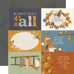 Acorn Lane - Simple Stories - Double-Sided Cardstock 12"X12" - 4"x6" Elements