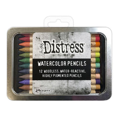 Tim Holtz - Distress Watercolor Pencils 12/Pkg - Set #4