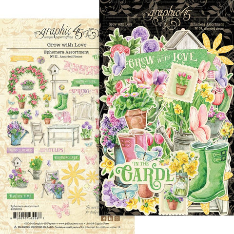 Grow With Love - Graphic 45 - Ephemera Die-Cut Assortment (5567)