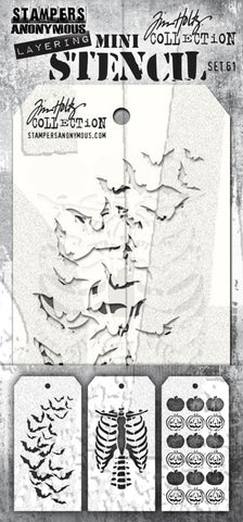Tim Holtz - Mini Layering Stencil Set - #60 (3pc)