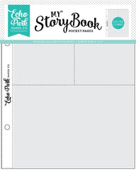 My Story Book - Echo Park - Album Pocket Pages 6"X8" 25/Pkg - (2) 3"x4" and (1) 4"X6" Openings (6112)