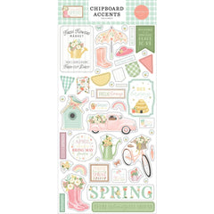 Here Comes Spring - Carta Bella - Chipboard 6"X13" - Accents