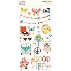 Boho Sunshine - Simple Stories - Chipboard Stickers 6"X12"