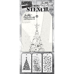 Tim Holtz - Mini Layered Stencil Set 3/Pkg - #62