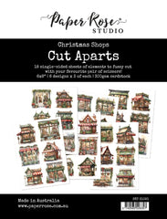 Christmas Time Basics - Paper Rose - Cut Aparts Paper Pack - Christmas Shops (6357)