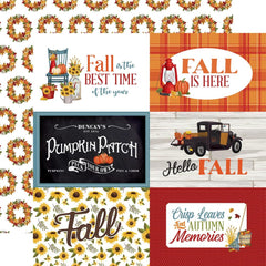 Fall Fun - Carta Bella - Double-Sided Cardstock 12"x12" -  6"x4" Journaling Cards