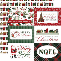 A Wonderful Christmas  - Carta Bella - Double-Sided Cardstock 12"X12" -  6"x4" Journaling Cards