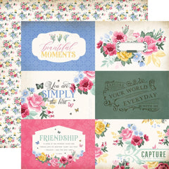 Bloom - Carta Bella - Double-Sided Cardstock 12"X12" - 6"x4" Journaling Cards