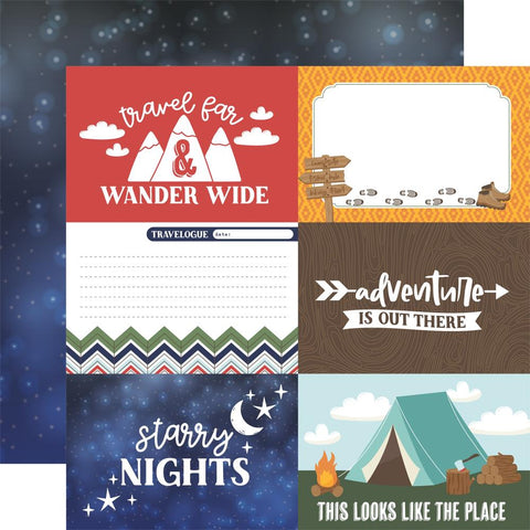 Into The Wild - Echo Park - Double-Sided Cardstock 12"X12" - 6"x4" Journaling Cards