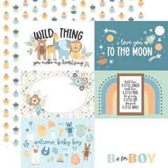 Our Baby (Boy) - Echo Park - Double-Sided Cardstock 12"X12" -  6"X4" Journaling Cards