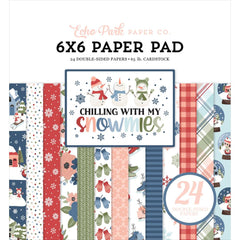 Chilling With My Snowmies - Echo Park - Double-Sided Paper Pad 6"X6"