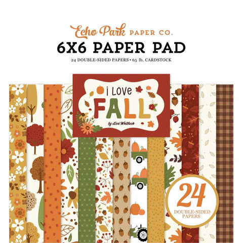 I Love Fall - Echo Park - Double-Sided Paper Pad 6"X6"