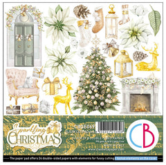 Sparkling Christmas - Ciao Bella - 6X6 Fussy Cut Pad