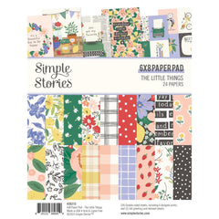 The Little Things - Simple Stories - Double-Sided Paper Pad 6"X8" 24/Pkg