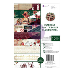 From The North Pole - Prima Marketing - Double-Sided Paper Pad 6"X8" 15/Pkg (0672)