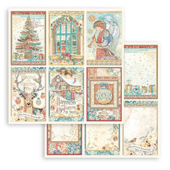 Christmas Greetings - Stamperia - 12"X12" Double-sided Patterned Paper - 6 Cards (9540)