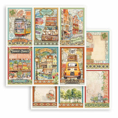 Cuaderno De Papeles Scrapbook Stamperia 'Furry Friends' - 20.3x20.3cm, Doble Cara, Sin ácido, Ideal Para álbumes, Journaling Y Manualidades