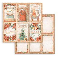 All Around Christmas - Stamperia - 12"x12" Double-sided Patterned Paper - 6 Cards (9632)