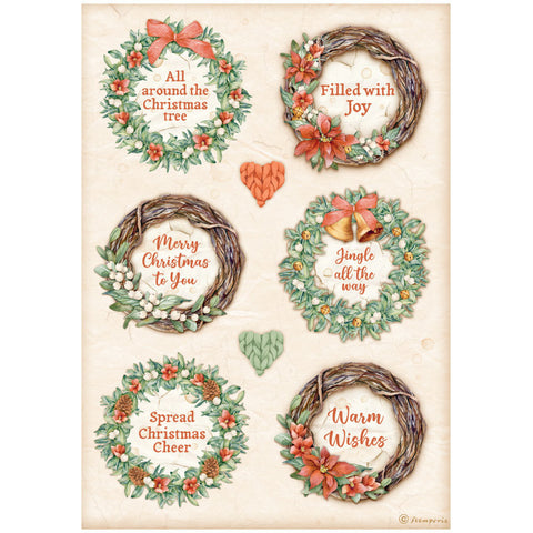 All Around Christmas - Stamperia - A4 Rice Paper - 6 Garlands (9120)