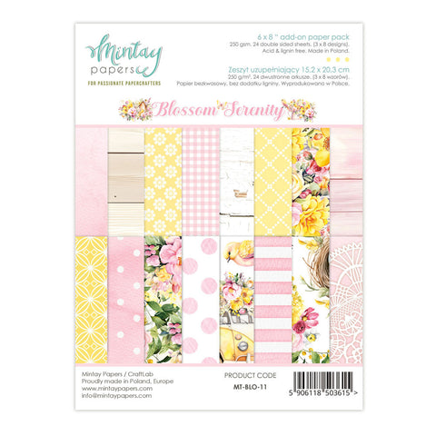Blossom Serenity - Mintay Papers - 6"x8" Add-on Paper Pad