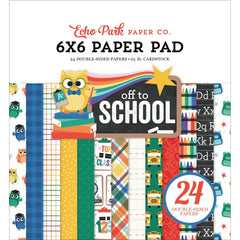 Off To School - Echo Park - Double-Sided Paper Pad 6"X6" 24/Pkg