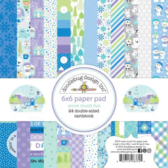 Snow Much Fun - Doodlebug - Double-Sided Paper Pad 6"X6" (3745)