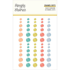 Boho Sunshine - Simple Stories - Enamel Dots Embellishments