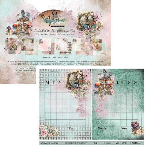 Enchanted World: Following Alice - Alchemy of Art - 8"x8" Paper Collection (0223)