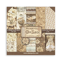 Old Lace - Stamperia - 8"x8" Paper Pad (8627)
