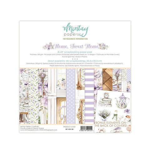 Home Sweet Home - Mintay Papers - 8"x8" Paper Pad