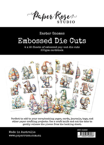 Easter Gnomes - Paper Rose - Embossed Die Cuts (8986)