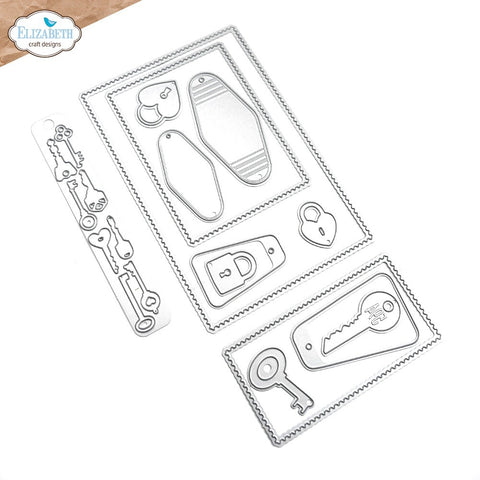 Elizabeth Craft Designs - Die Set - Pocket Page Fillers 1 - Full Size Postage Stamps (9359)