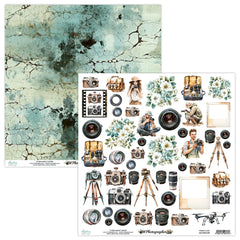 Photographer - Mintay Papers - 12"x12" Patterned Paper - Paper 09 - Elements